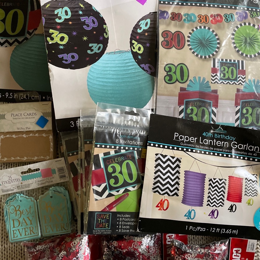 30th birthday party supplies A26